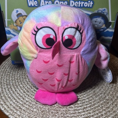Owl Plush Multi Color Stuffed Animal Caravan Softoys OLLIE 7  Tall New w/tags