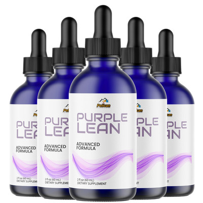 Purple Lean- Amino Diet Drops- Keto & Weight Support- 5 Bottles- 300ml (2fl oz)