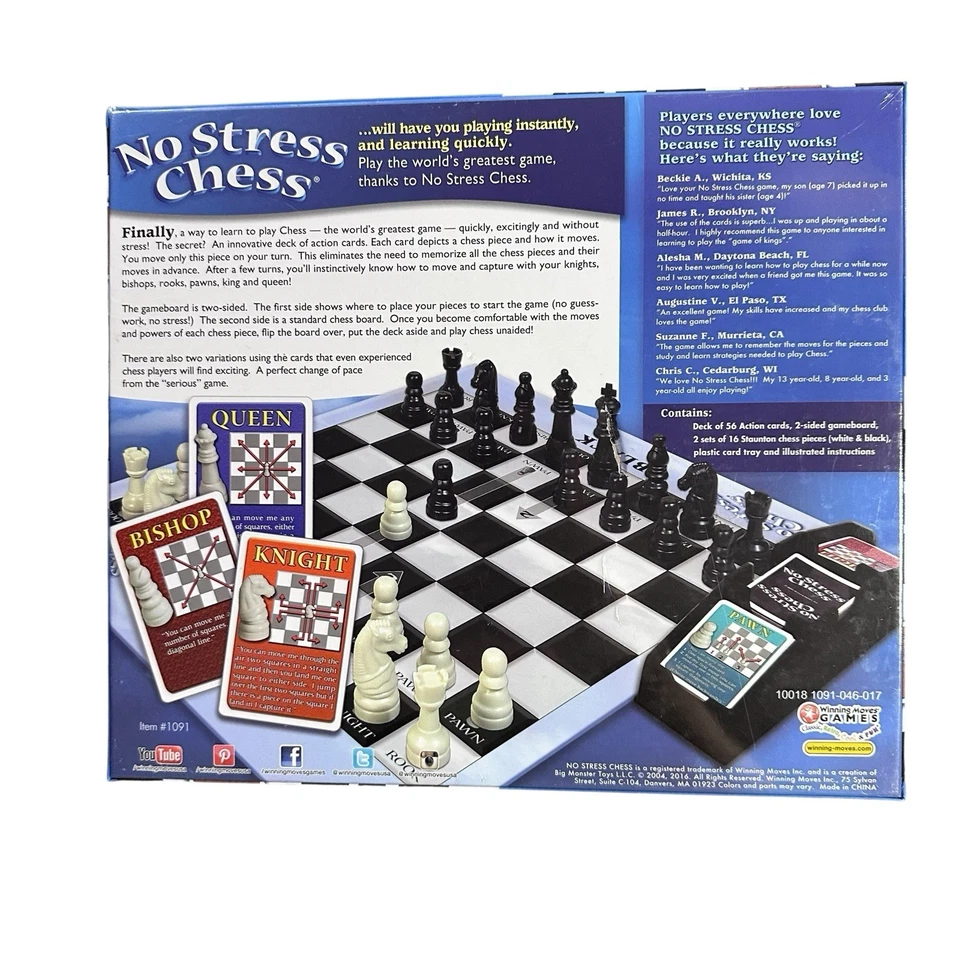 No Stress Chess Board Game - Learn Chess Easy for Kids & Adults Brand New Sealed - Image 2 of 4