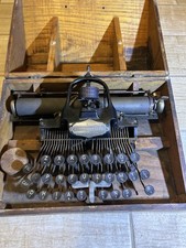 Antique Typewriter Blickensderfer No. 5 In Original Wood Case thumbnail