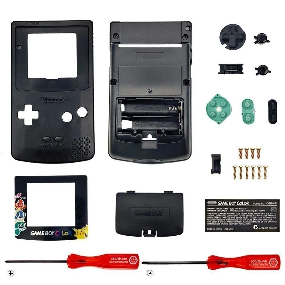 pokémon gameboy color carrying case pikachu roj - Compra venta en