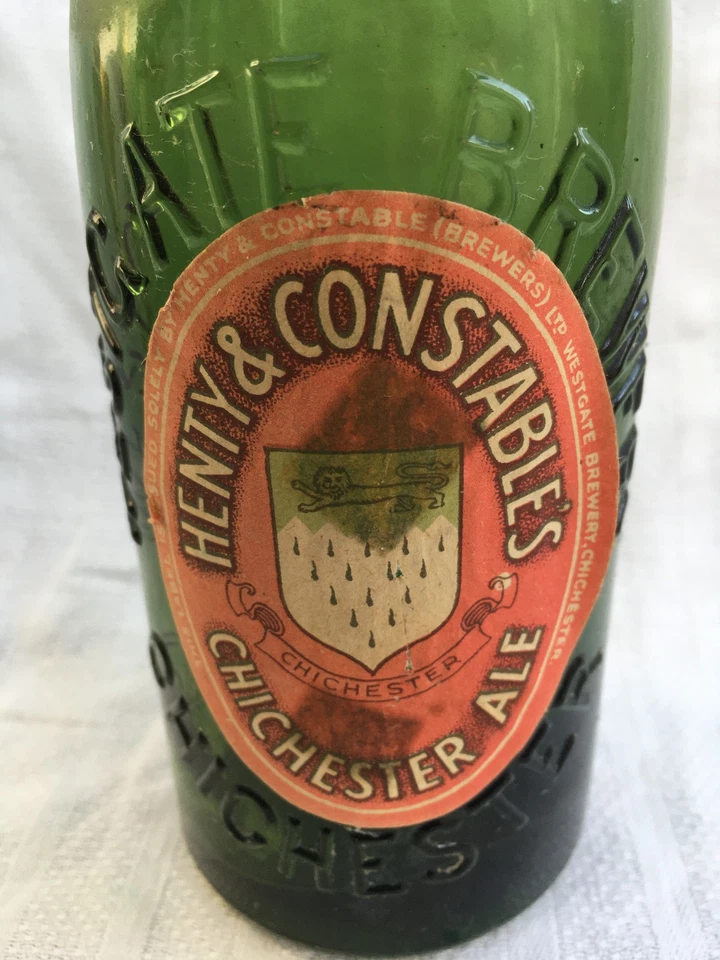 Henty & Constable's Chichester Ale Westgate Brewery half pint beer bottle - Image 2 of 4