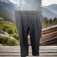 ROCK CLOUD Hiking Pants SOFT SHELL Men's 2XL 38 Polyester BLACK