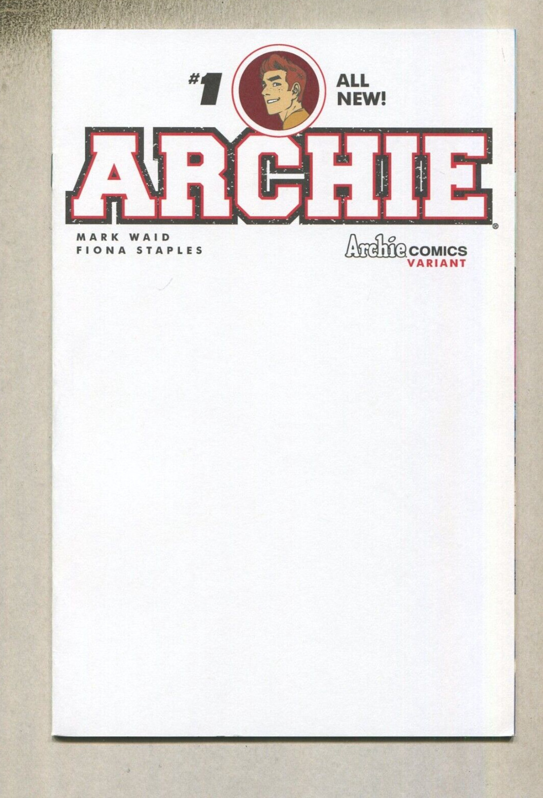 Archie Comics All New #1 NM Blank Sketch Cover VARIANT  Archie Comics  D7