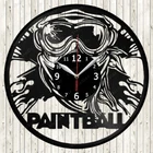 Paintball Vinyl Record Wall Clock Decor Handmade 1751
