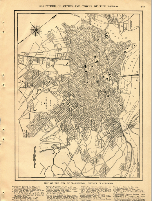 トレジャーマップ dc Washington DC Street Map Jigsaw Puzzle by Michael Tompsett