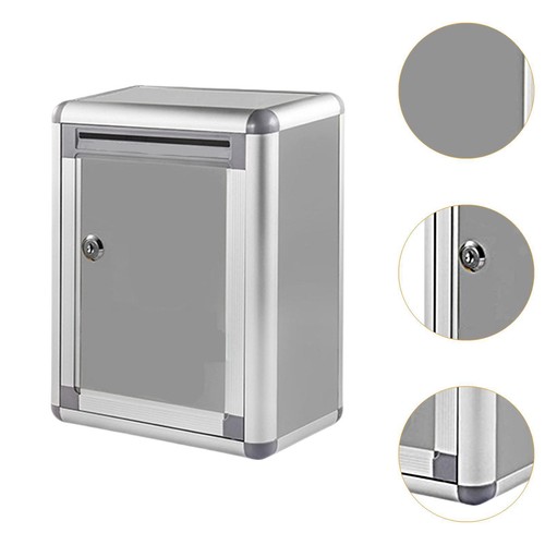 Metal Suggestion Box with Key Lock Key Drop Box for Business Office School - Picture 2 of 5