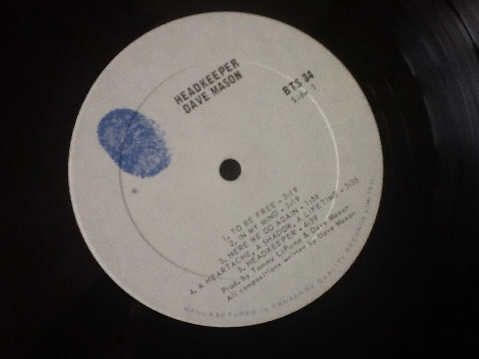 Dave Mason - 'Headkeeper' 1972 BTS 34 US Blue Thumb LP. Ex! - Image 3 of 4