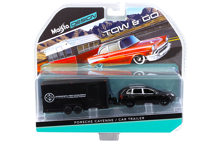PORSCHE CAYENNE BLACK И АВТОМОБИЛЬНЫЙ ПРИЦЕП TOW - GO 164 ОТ MAISTO 15368-L 4190₽