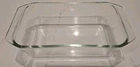 VTG PYREX 215-B Loaf Bread Pan Clear Borosilicate Glass 9x5x3" Angular Handles