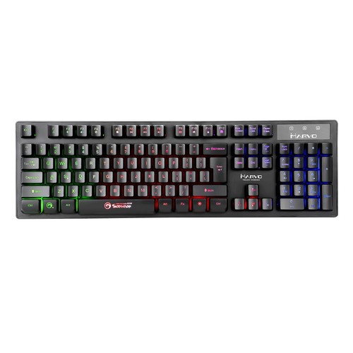 Marvo Multimedia Membran Gaming USB Tastatur Led-Licht Verschütten Beweis Qwerty - Bild 4 von 4