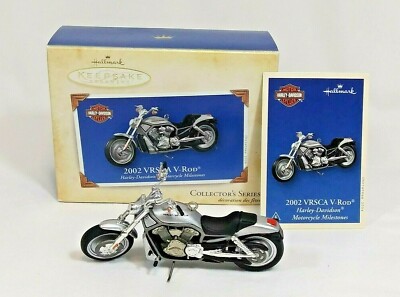 2004 Hallmark Keepsake Ornament 2002 VRSCA V-Rod Harley Davidson Motorcycle