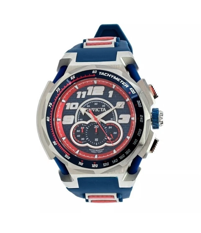 Reloj Invicta Jm Correa S1 Rally 51 mm cuarzo cronógrafo fibra de carbono azul/rojo para hombre