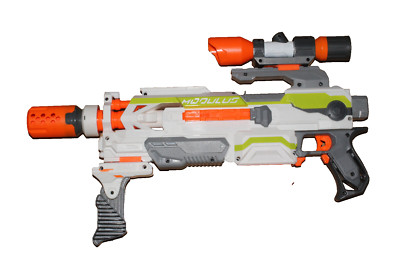 NERF Gun Modulus + Magazin mit 10 Schuss + 3 Extra Teile   2014   Hasbro