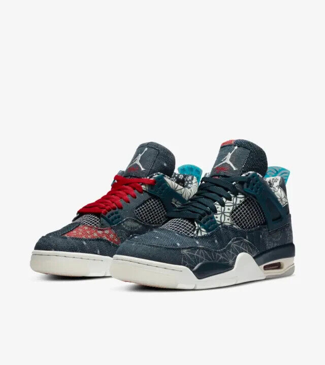 ★関税込★NIKE★AIR JORDAN 4 RETRO SE DEEP OCEAN★25-31cm★ Nike Air Jordan 4 Deep Ocean Retro SE Sashiko UK9 Japanese