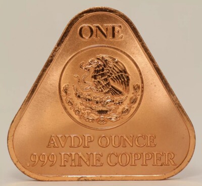 古銅 1oz Copper 2024 Triangle Mexico Libertad New Beautiful 😻 Rare