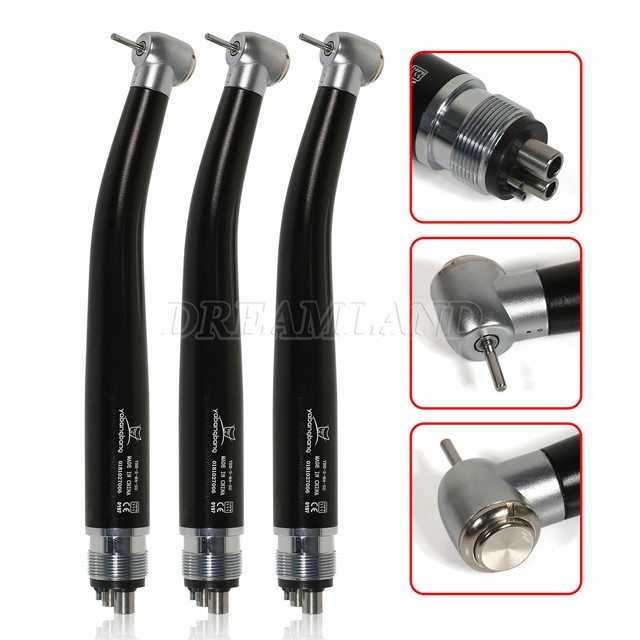 3Pcs Dental High Speed Handpiece PANA MAX Standard Air Turbine 4Hole