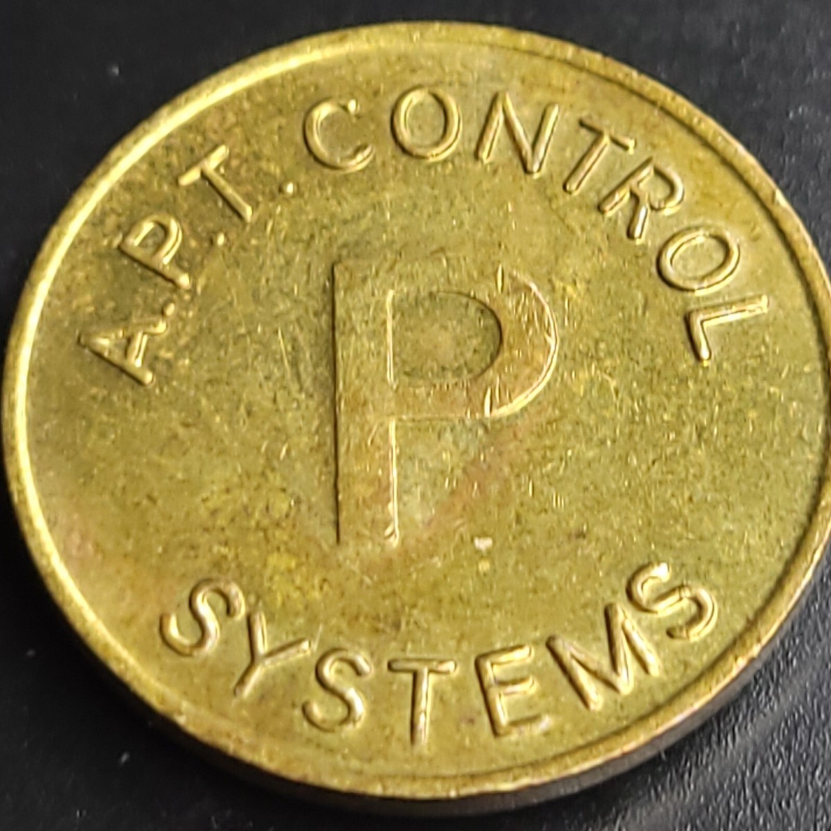 United Kingdom A.P. T. Control Systems Brass 22mm Parking Token | eBay