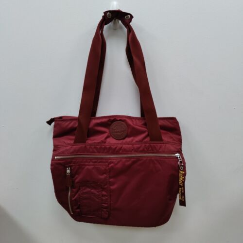 Dr Martens Flight Tote Red Cherry Nylon Travel Shoulder Bag Backpack Size 17" - Picture 1 of 7