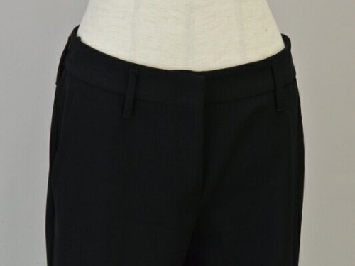 PRADA Cropped Pants Size 38 Black APD1 2009 4208 Wool Made in Italy From Japan - Picture 3 of 8