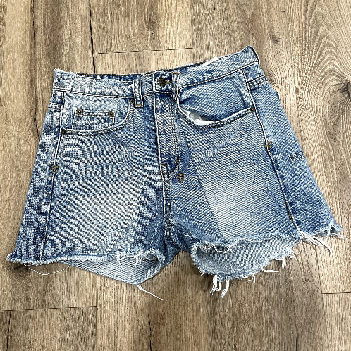 Ksubi Denim Shorts Women's 28 Rollin Out Cut Off Jeans Light Wash