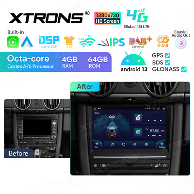 Porsche Boxster 911 Cayman 987 Autoradio Android 14 4G+64GB 8'' IPS DSP GPS Navi