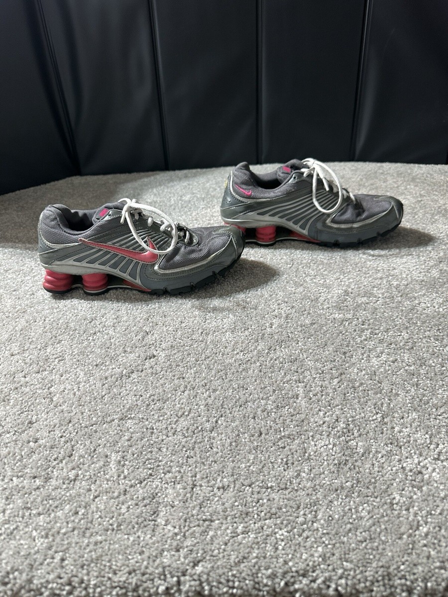 Nike Shox Grey Pink Running Shoes Women's 7.5 Y2K Original