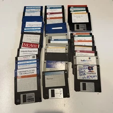Lot of 37 Floppy 3.5 inch Untested Floppy Disks Sony 3M, Other Brands. used