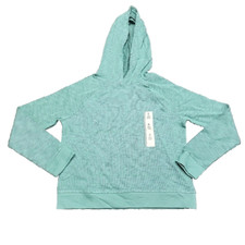 Cat and Jack Girls' Fall Cozy Pullover Hoodie Sweatshirt Medium Size 8 Green Top