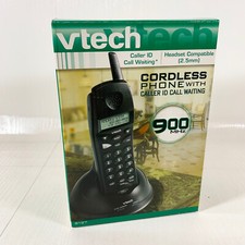  NEW VTech Cordless Phone w/ Caller ID 9127 Black 900 MHz Analog