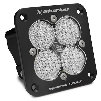 Baja Designs Black Squadron Sport Flush Mount Work/Scene LED Light Pod