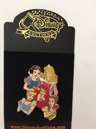 Disney Auctions Five Princesses Snow White Sleeping Beauty Belle Ariel LE Pin - Picture 12 of 12