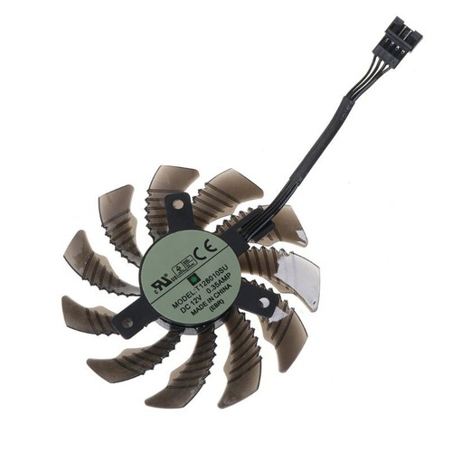 1/3PCS 75mm T128010SU 4Pin Cooler Fan for Gigabyte AORUS GTX 1060 1070 1080 Card - Picture 7 of 9