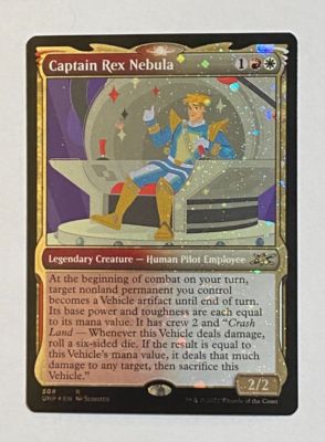 MTG UNF Unfinity Showcase Galaxy Foil Captain Rex Nebula - Rare | eBay