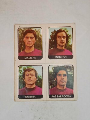 1972-73 Panini footballers Malisan/Moruzzi/Donina/Passalacqua Reggiana 472
