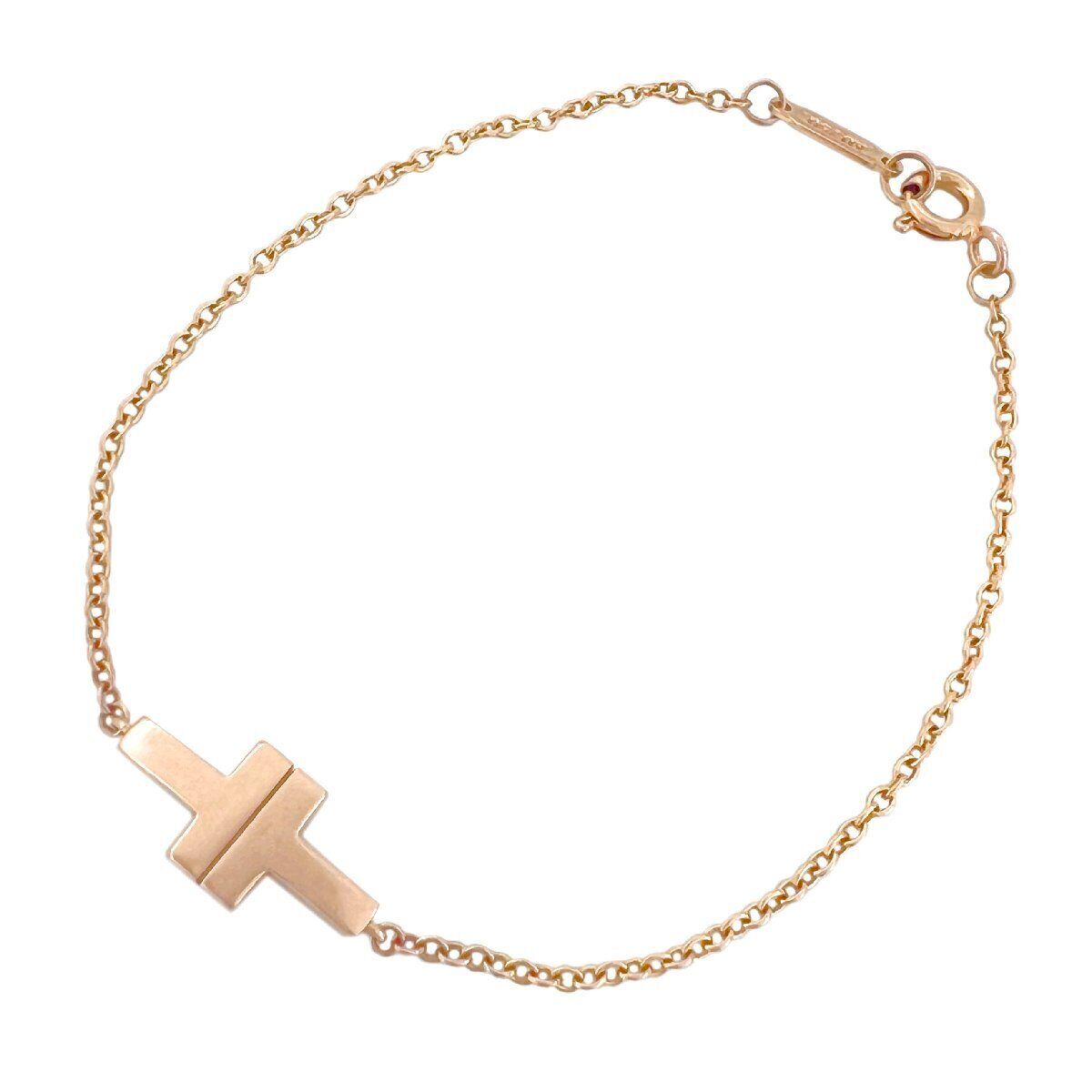 Tiffany & Co. Bracelet T Two Single Chain 750 K18 PG Pink Tiffany & Co. Bracelet T Two Single Chain 750 K18 PG Pink