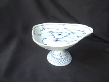 VINTAGE serving bowl  on stand fruit comport Royal Copenhargen fluted half lace