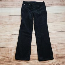 Tommy Hilfiger Pants Women 28 Black Straight Corduroy Mid Rise Casual Ladies