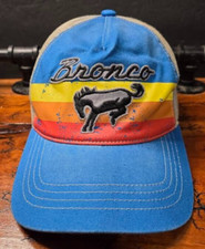 Ford BRONCO Patch Blue Sunset Stripe Snapback Official hat cap Trucker Retro