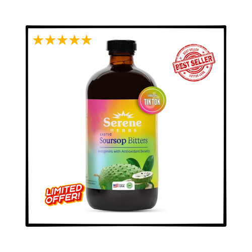 Serene Herbs Exotic Soursop Bitters 16oz Acetogenins w/ Antioxidant ...