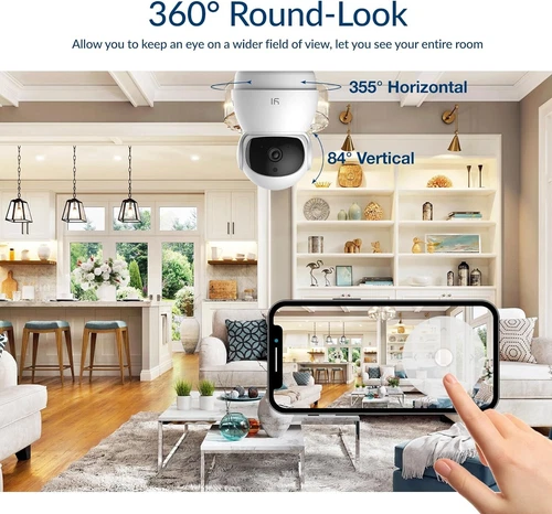 批量 3 件 YI Dome Guard 安全摄像头 1080p 高清平移/倾斜/变焦 2.4G 网络摄像机 - 第 5 张/共 7 张