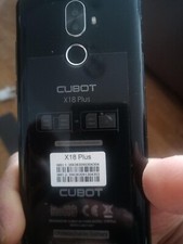Two Cubot X18 Plus phones *Faulty* for repairs or spares READ DESCRIPTION
