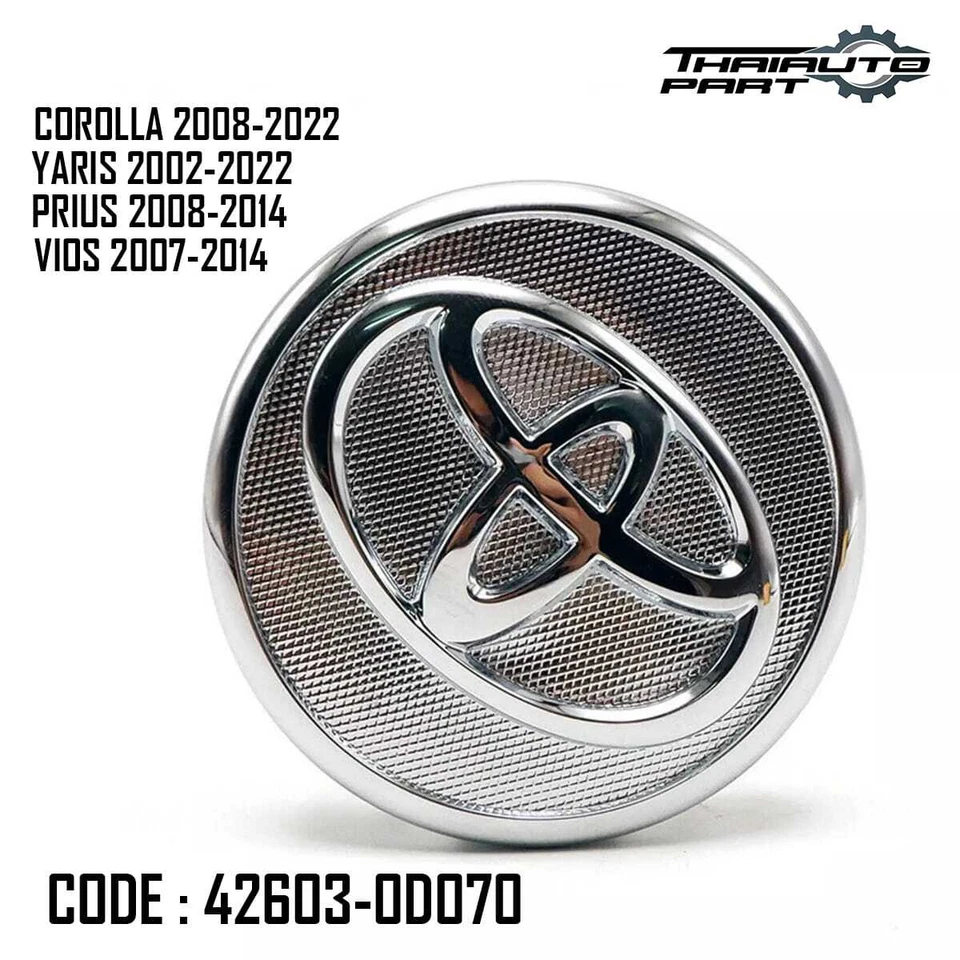 Tapacubos tapacubos central rueda 4 piezas para Toyota Prius Yaris Vios Corolla Foto 3 de 4