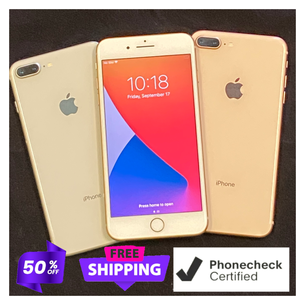 Apple iPhone 8 Plus ゴールド　64GB Apple iPhone 8 Plus 64GB Unlocked - Gold, Silver, Space Gray