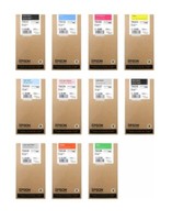 11X Original Tinte Epson Stylus Pro 4900 Je 200Ml T6531 -T6539 Ink Cartridge Set