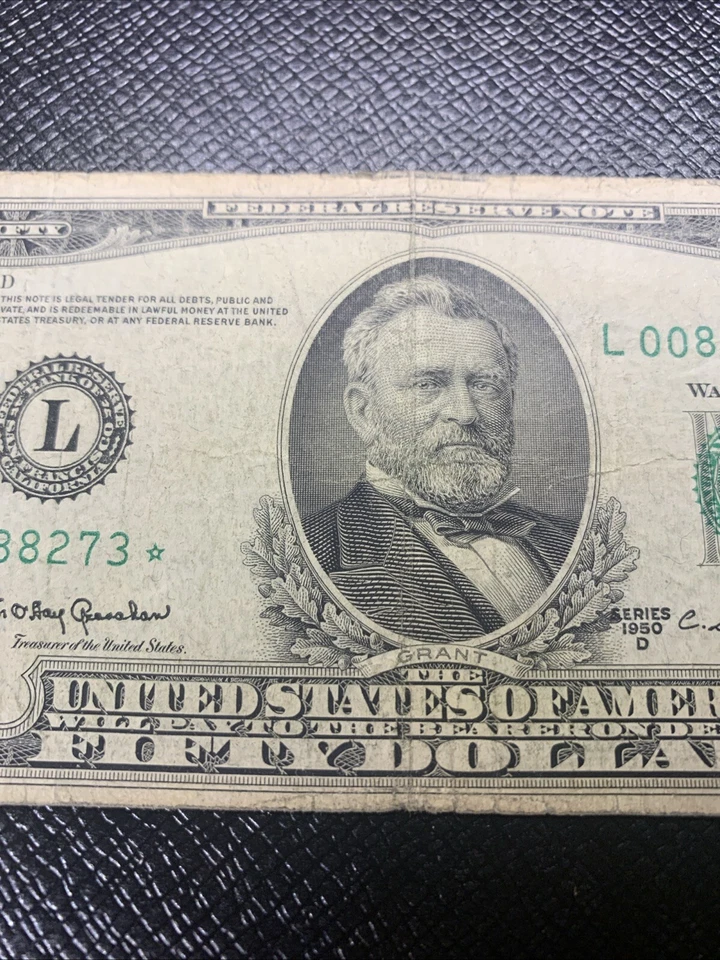 1950 D $50 Star Federal Reserve Note San Francisco District * - Image 3 of 4