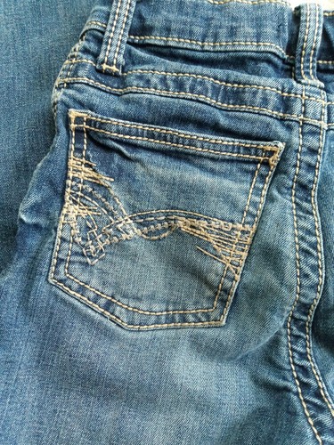 Wrangler Boys Size 14 Slim 20 X Zip Up Five Pocket Medium Wash Bootcut Jeans - Picture 5 of 11