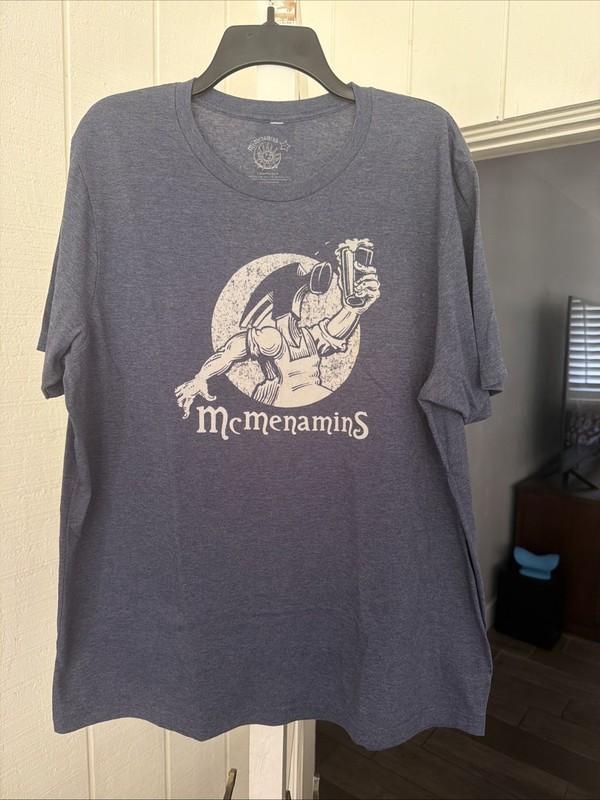 McMenamins Men’s 2XL Heather Blue T-Shirt