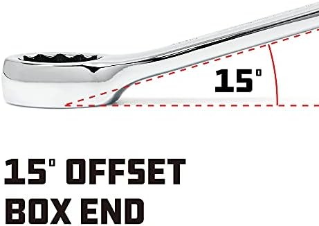32mm Metric Combination Wrench 12 Point Double Ended Box Open End 15° Offset