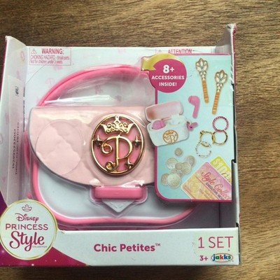 New! Disney Princess Style Collection Chic Petites 4  Purse Set with Accessories